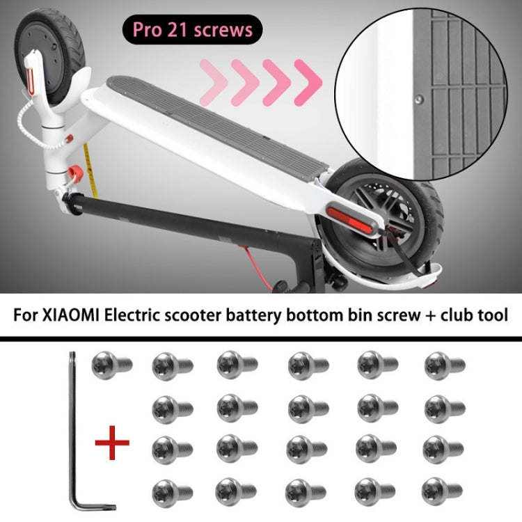 21 PCS/Set For Xiaomi Mijia M365 Pro Battery Compartment Screws