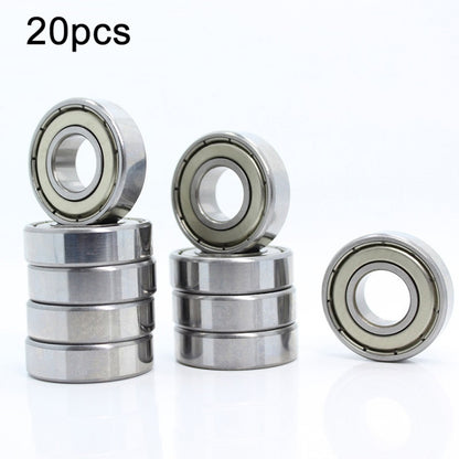 20pcs Miniature Bearings Silent Deep Groove Ball Bearings, 604zz, 605zz, 606zz, 607zz, 608zz, 609zz, 6000zz, 6001zz, 6002zz