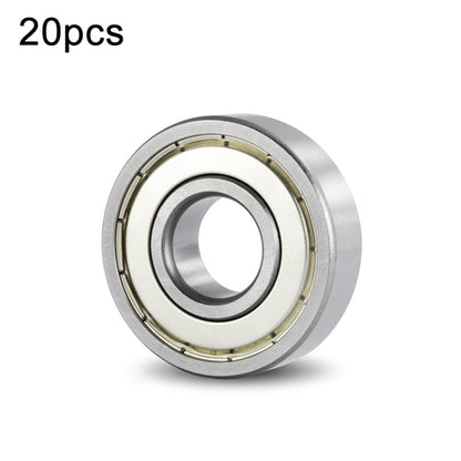 20pcs Miniature Bearings Silent Deep Groove Ball Bearings, 604zz, 605zz, 606zz, 607zz, 608zz, 609zz, 6000zz, 6001zz, 6002zz