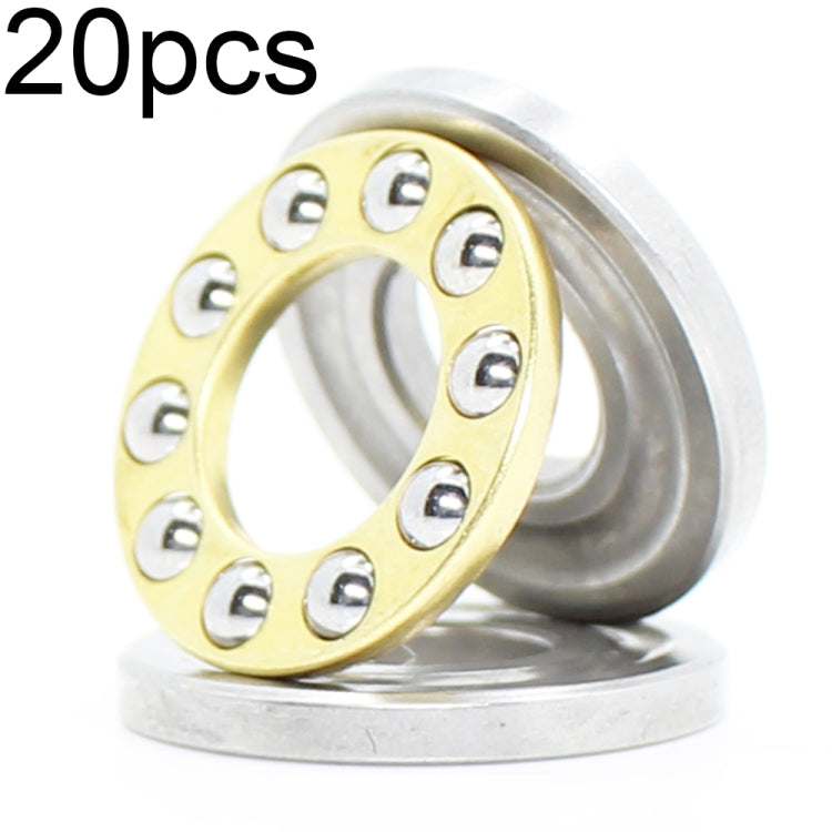 20pcs 3x8x3.5mm Plane Thrust Ball High-temperature Resistant and High-loading Bearings, F3-8M