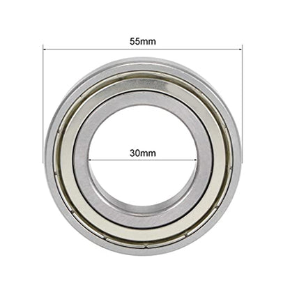 10pcs 30x55x13mm Deep Groove Ball Bearings For Grass Trimmer, 6006ZZ Bearing