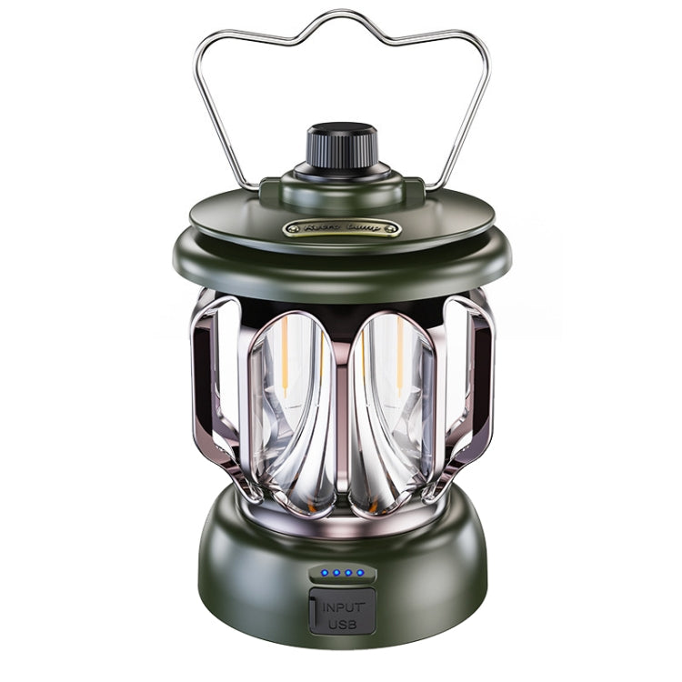LH-B46 LED Retro Tent Light Convenient USB Charging Camping Light, LH-B46 Black, LH-B46 White, LH-B46 Green