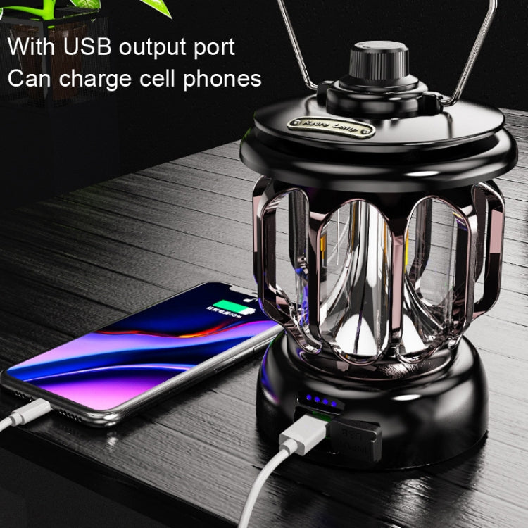 LH-B46 LED Retro Tent Light Convenient USB Charging Camping Light, LH-B46 Black, LH-B46 White, LH-B46 Green
