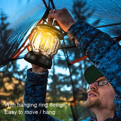 LH-B46 LED Retro Tent Light Convenient USB Charging Camping Light, LH-B46 Black, LH-B46 White, LH-B46 Green