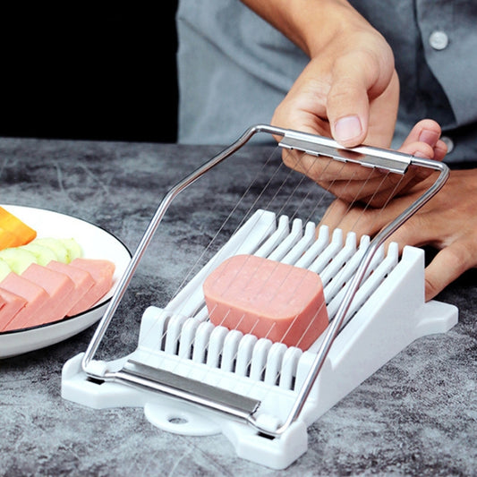 JA-958 Lunch Meat Ham Slicer Household Fruit Cutter Banana Sliced Kitchen Egg Cutter, JA-958 Ham Slicer (White), JA-958 Ham Slicer (Yellow)