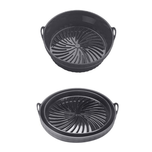 Air Fryer Grill Mat High Temperature Resistant Silicone Baking Tray, Specification: Round Inner Red, Round Black, Round Gray, Round Green, Round Pink, Round Blue, Round Orange, Square Black, Square Gray, Square Green, Square Pink, Square Blue����������...