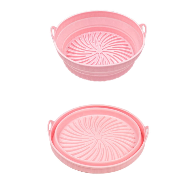 Air Fryer Grill Mat High Temperature Resistant Silicone Baking Tray, Specification: Round Inner Red, Round Black, Round Gray, Round Green, Round Pink, Round Blue, Round Orange, Square Black, Square Gray, Square Green, Square Pink, Square Blue����������...
