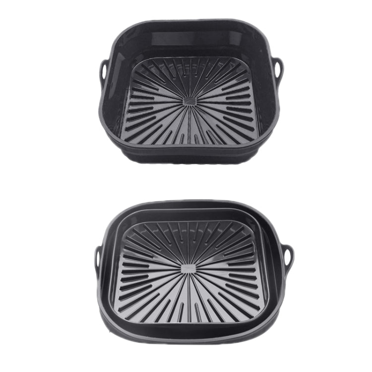 Air Fryer Grill Mat High Temperature Resistant Silicone Baking Tray, Specification: Round Inner Red, Round Black, Round Gray, Round Green, Round Pink, Round Blue, Round Orange, Square Black, Square Gray, Square Green, Square Pink, Square Blue����������...