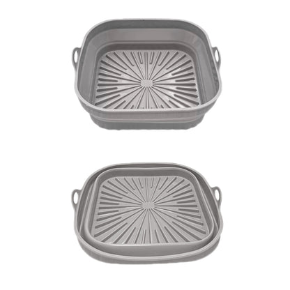 Air Fryer Grill Mat High Temperature Resistant Silicone Baking Tray, Specification: Round Inner Red, Round Black, Round Gray, Round Green, Round Pink, Round Blue, Round Orange, Square Black, Square Gray, Square Green, Square Pink, Square Blue����������...