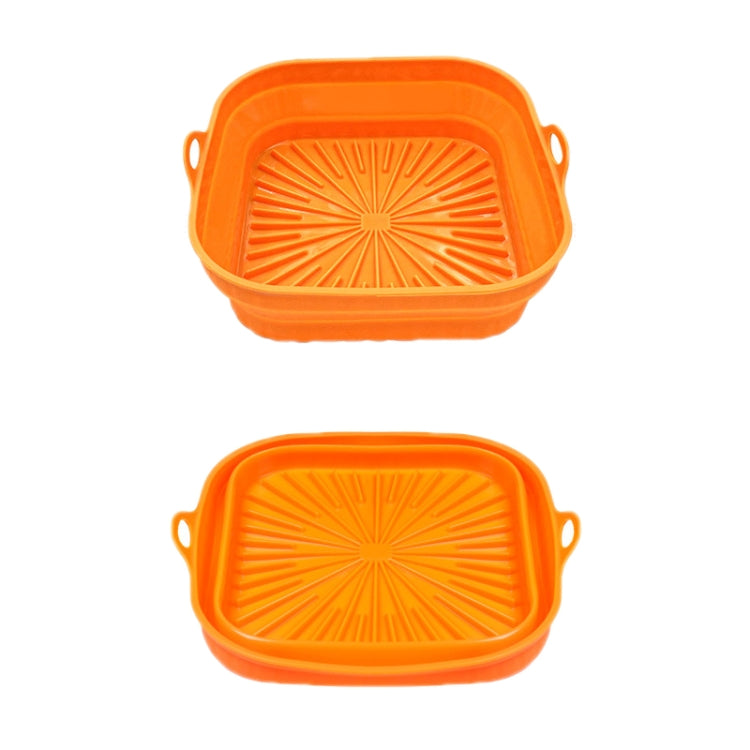 Air Fryer Grill Mat High Temperature Resistant Silicone Baking Tray, Specification: Round Inner Red, Round Black, Round Gray, Round Green, Round Pink, Round Blue, Round Orange, Square Black, Square Gray, Square Green, Square Pink, Square Blue����������...