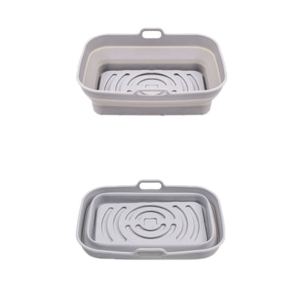 Air Fryer Grill Mat High Temperature Resistant Silicone Baking Tray, Specification: Round Inner Red, Round Black, Round Gray, Round Green, Round Pink, Round Blue, Round Orange, Square Black, Square Gray, Square Green, Square Pink, Square Blue����������...
