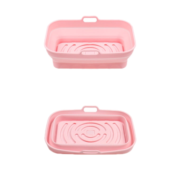 Air Fryer Grill Mat High Temperature Resistant Silicone Baking Tray, Specification: Round Inner Red, Round Black, Round Gray, Round Green, Round Pink, Round Blue, Round Orange, Square Black, Square Gray, Square Green, Square Pink, Square Blue����������...