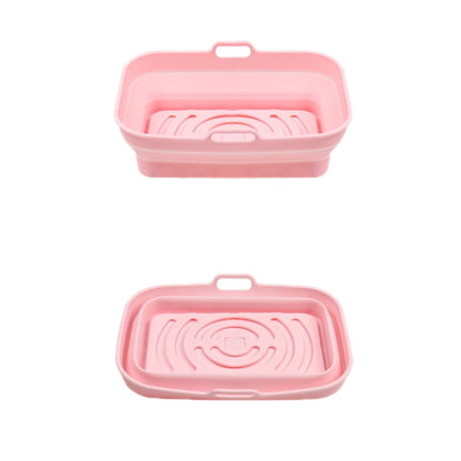 Air Fryer Grill Mat High Temperature Resistant Silicone Baking Tray, Specification: Round Inner Red, Round Black, Round Gray, Round Green, Round Pink, Round Blue, Round Orange, Square Black, Square Gray, Square Green, Square Pink, Square Blue����������...