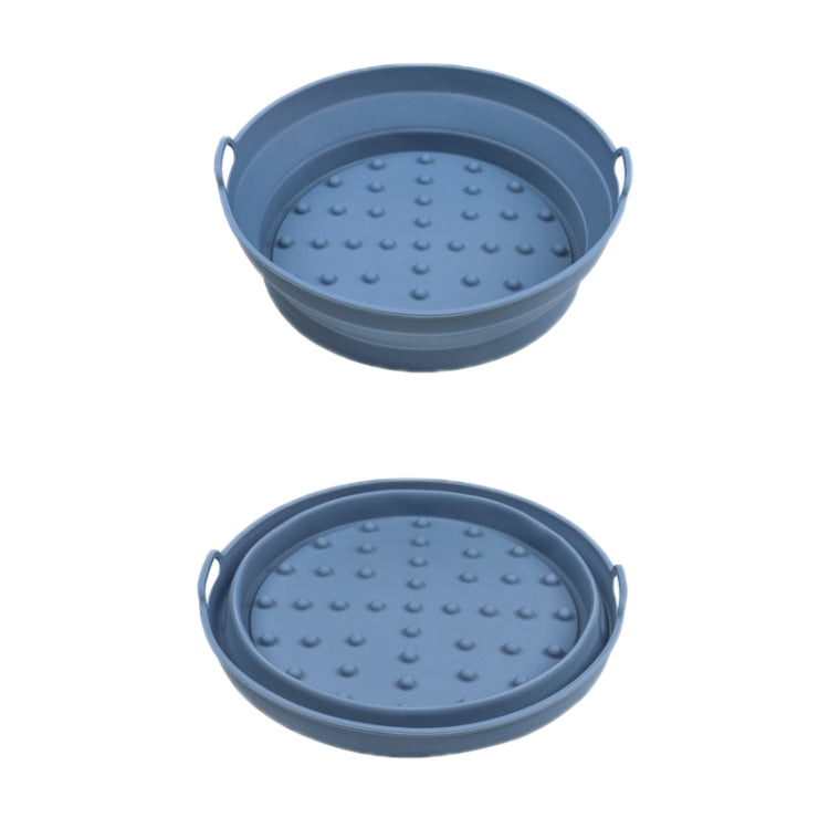 Air Fryer Grill Mat High Temperature Resistant Silicone Baking Tray, Specification: Round Inner Red, Round Black, Round Gray, Round Green, Round Pink, Round Blue, Round Orange, Square Black, Square Gray, Square Green, Square Pink, Square Blue����������...