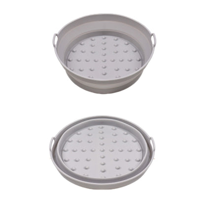 Air Fryer Grill Mat High Temperature Resistant Silicone Baking Tray, Specification: Round Inner Red, Round Black, Round Gray, Round Green, Round Pink, Round Blue, Round Orange, Square Black, Square Gray, Square Green, Square Pink, Square Blue����������...