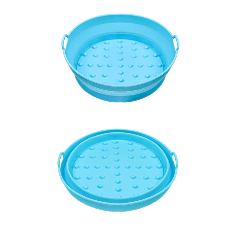 Air Fryer Grill Mat High Temperature Resistant Silicone Baking Tray, Specification: Round Inner Red, Round Black, Round Gray, Round Green, Round Pink, Round Blue, Round Orange, Square Black, Square Gray, Square Green, Square Pink, Square Blue����������...