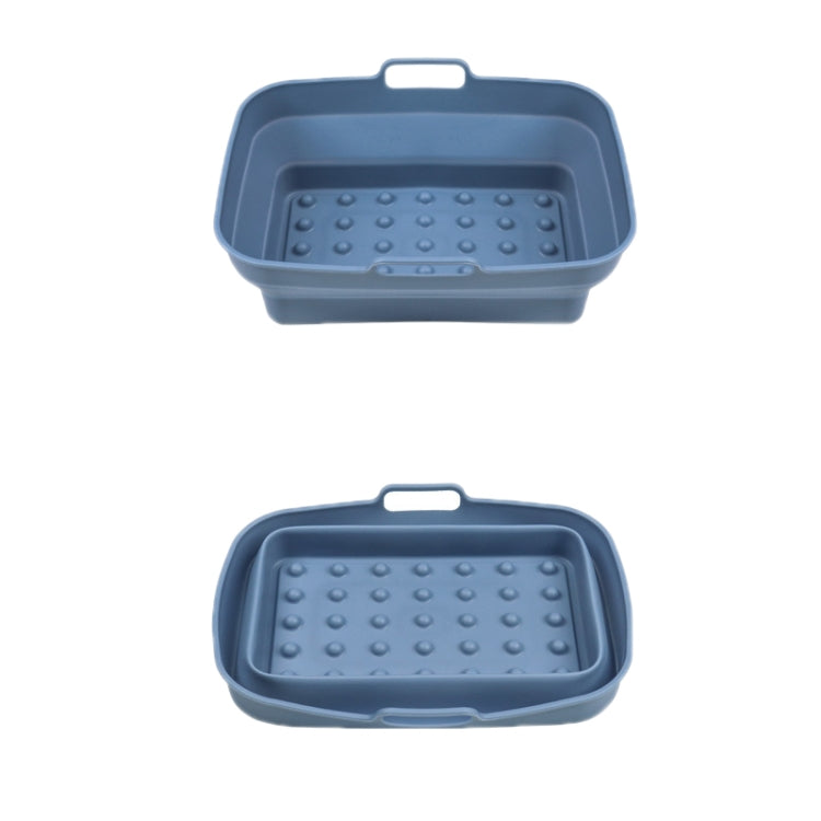 Air Fryer Grill Mat High Temperature Resistant Silicone Baking Tray, Specification: Round Inner Red, Round Black, Round Gray, Round Green, Round Pink, Round Blue, Round Orange, Square Black, Square Gray, Square Green, Square Pink, Square Blue����������...