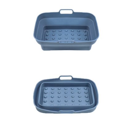 Air Fryer Grill Mat High Temperature Resistant Silicone Baking Tray, Specification: Round Inner Red, Round Black, Round Gray, Round Green, Round Pink, Round Blue, Round Orange, Square Black, Square Gray, Square Green, Square Pink, Square Blue����������...