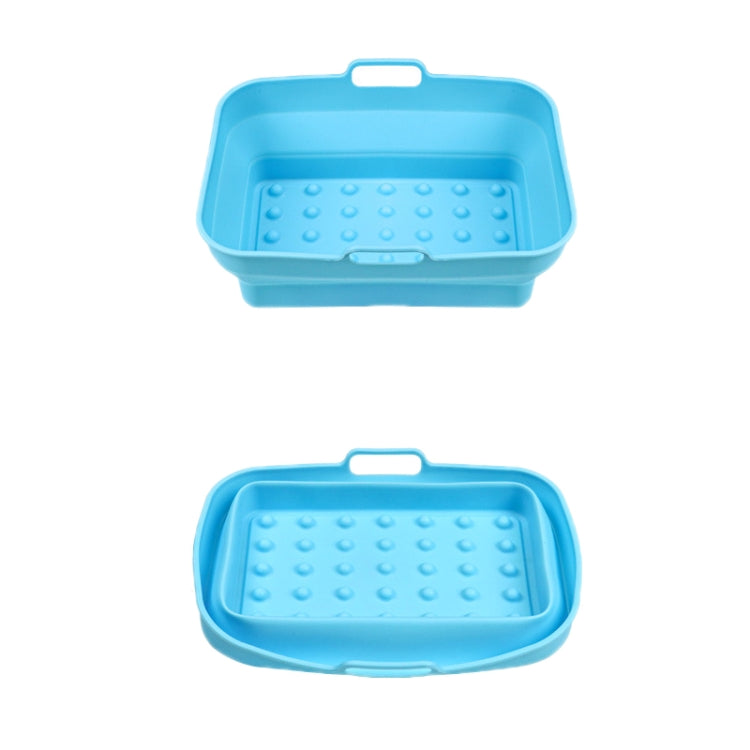 Air Fryer Grill Mat High Temperature Resistant Silicone Baking Tray, Specification: Round Inner Red, Round Black, Round Gray, Round Green, Round Pink, Round Blue, Round Orange, Square Black, Square Gray, Square Green, Square Pink, Square Blue����������...
