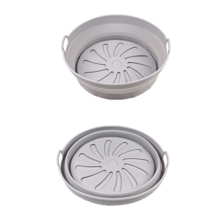 Air Fryer Grill Mat High Temperature Resistant Silicone Baking Tray, Specification: Round Inner Red, Round Black, Round Gray, Round Green, Round Pink, Round Blue, Round Orange, Square Black, Square Gray, Square Green, Square Pink, Square Blue����������...