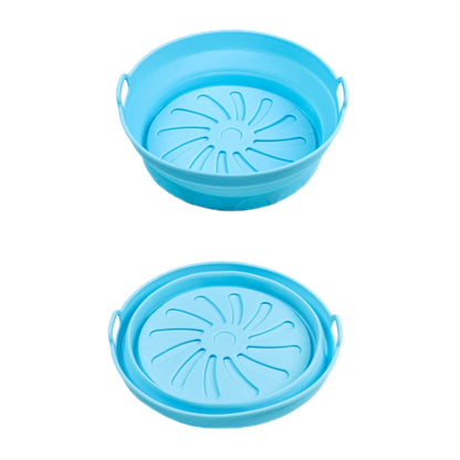 Air Fryer Grill Mat High Temperature Resistant Silicone Baking Tray, Specification: Round Inner Red, Round Black, Round Gray, Round Green, Round Pink, Round Blue, Round Orange, Square Black, Square Gray, Square Green, Square Pink, Square Blue����������...