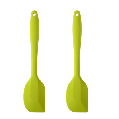 2pcs Large Integrated Silicone Scraper Chocolate Cream Mixing Knife, Large Blue, Large Black, Large Green, Large Purple, Large Orange, Large Red, Large Pink, Large Yellow