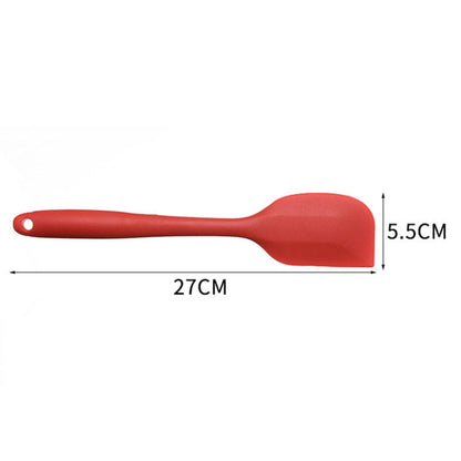 2pcs Large Integrated Silicone Scraper Chocolate Cream Mixing Knife, Large Blue, Large Black, Large Green, Large Purple, Large Orange, Large Red, Large Pink, Large Yellow