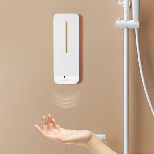 Wash Bathroom Wall-Mounted Automatic Induction Foam Soap Dispenser, White, Sky Blue, Pink
