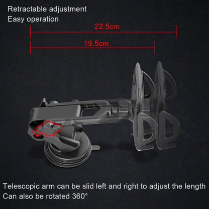 Yesido C111 Double Pole Rotating Telescopic Arm Car Bracket