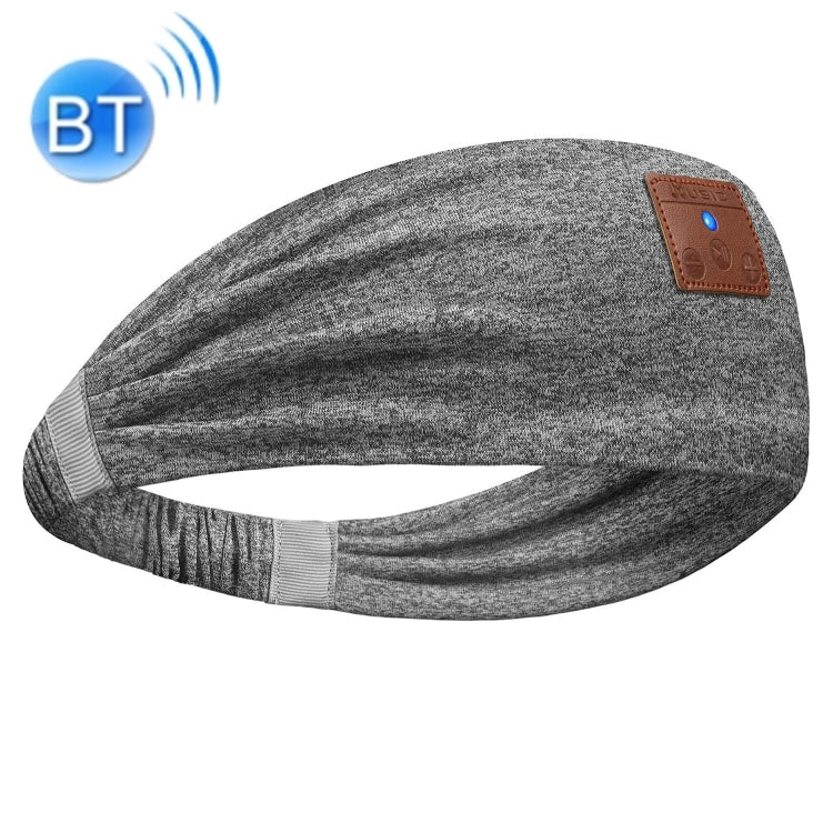 Bluetooth Headband Headphones Sleep Mask for Side Sleeper Workout Running, Sleep Mask Hemp Gray