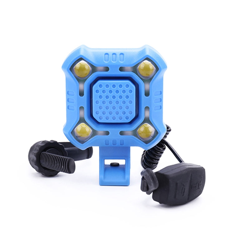 2 In 1 Bike 140db Bell 4 Lamp Cycling Light Bicycle Horn 5-sounds Alarm