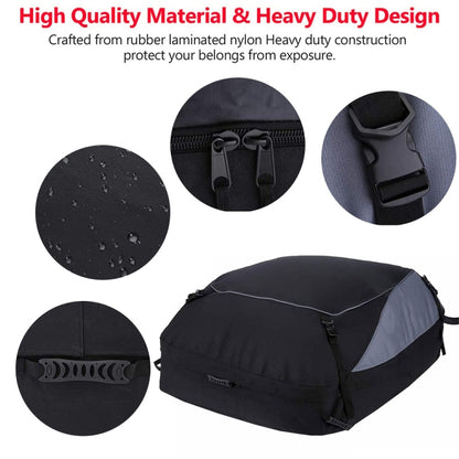 600D Oxford Cloth Car Luggage Bag Outdoor SUV Foldable Roof Bag, S: 105 × 90 × 45cm, M: 130 × 100 × 45cm, L: 160 x 110 x 45cm