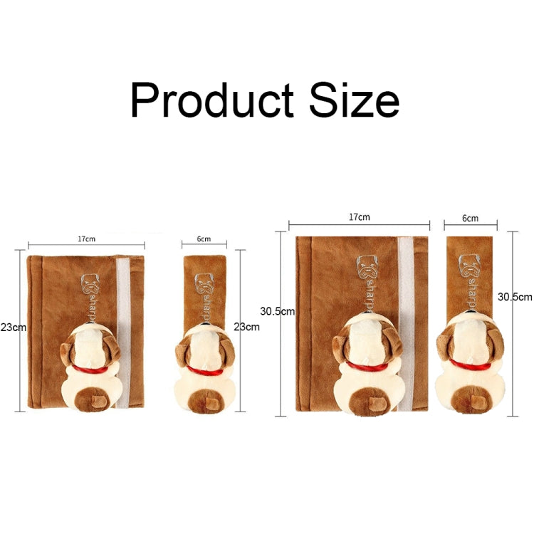 002 Cute Cartoon Thicked Seat Belt Anti-Strangled Protective Cushion, Length:, 30.5cm (Brown Dog), 30.5cm (Beige Dog), 30.5cm (Gray Cat), 30.5cm (Pink Cat), 30.5cm (Gray Fox), 30.5cm (Bear), 23cm (Brown Dog), 23cm (Beige Dog), 23cm (Gray Cat)����������...