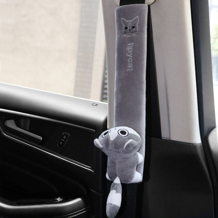 002 Cute Cartoon Thicked Seat Belt Anti-Strangled Protective Cushion, Length:, 30.5cm (Brown Dog), 30.5cm (Beige Dog), 30.5cm (Gray Cat), 30.5cm (Pink Cat), 30.5cm (Gray Fox), 30.5cm (Bear), 23cm (Brown Dog), 23cm (Beige Dog), 23cm (Gray Cat)����������...