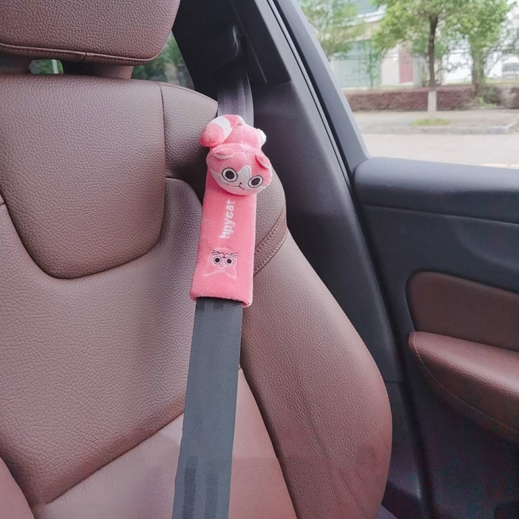 002 Cute Cartoon Thicked Seat Belt Anti-Strangled Protective Cushion, Length:, 30.5cm (Brown Dog), 30.5cm (Beige Dog), 30.5cm (Gray Cat), 30.5cm (Pink Cat), 30.5cm (Gray Fox), 30.5cm (Bear), 23cm (Brown Dog), 23cm (Beige Dog), 23cm (Gray Cat)����������...