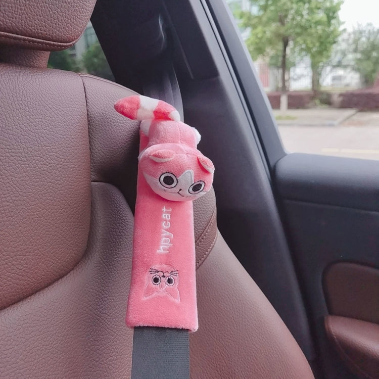 002 Cute Cartoon Thicked Seat Belt Anti-Strangled Protective Cushion, Length:, 30.5cm (Brown Dog), 30.5cm (Beige Dog), 30.5cm (Gray Cat), 30.5cm (Pink Cat), 30.5cm (Gray Fox), 30.5cm (Bear), 23cm (Brown Dog), 23cm (Beige Dog), 23cm (Gray Cat)����������...