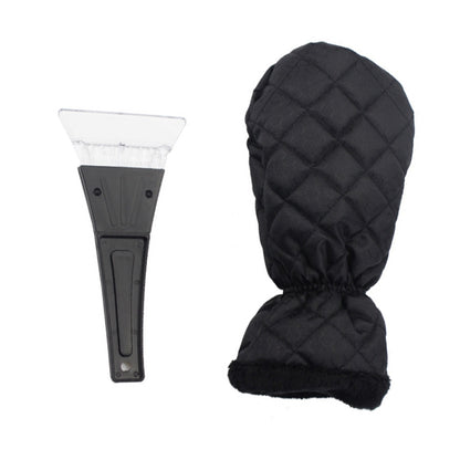 Thick Waterproof Snow Removal Shovel Car Warm Gloves, Black, Green, Blue