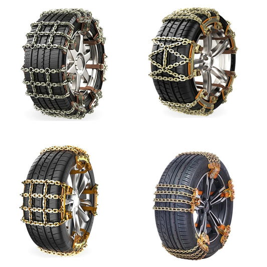 Car Tire Truck SUV Snow Winter Emergency Anti-Skid Chain, Style:, Field Type (Small), Field Type (Large), 4 Chains (Small), 4 Chains (Large), Double Head Rice Type (Small), Double Head Rice Type (Large), Double Head Fields Type (Small)�����������������...