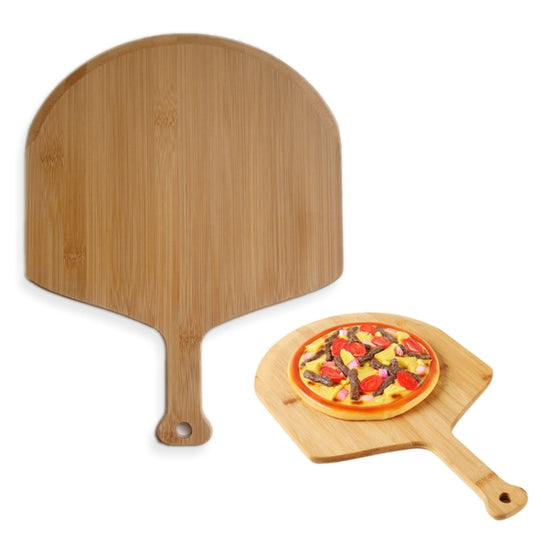 Bamboo Pizza Paddle Cheese Steak Baking Serving Tray Cutting Chopping Board, 38.5x29.5x1cm