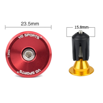 2pairs Aluminum Alloy Bicycle Expansion Handlebar Plug
