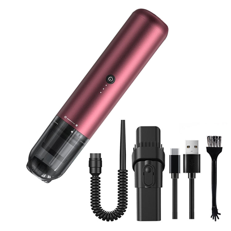 Pinjia P12 High Power Handheld Wireless Vehicles / Household Vacuum Cleaner, P12 Wine Red, P12 Elegant Black