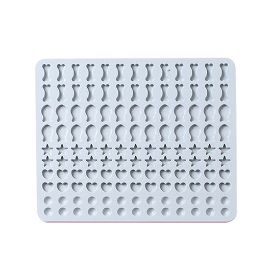 130 Grids Silicone Mat Baking Mold Mini Pet Snacks Dog Food Baking Pan Mold Biscuit Cake Mold, Blue, Pink