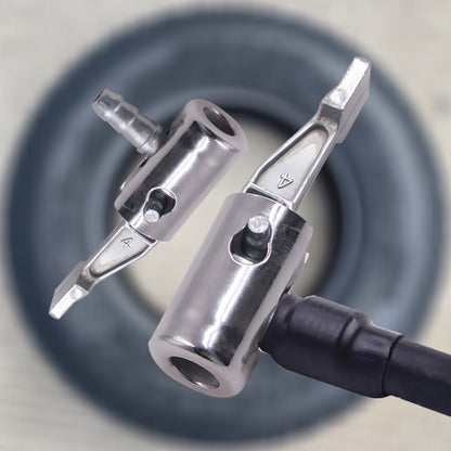 2pcs Vehicle Inflatable Pump Tube Joint Tire Mouth Gas Mouth Tube Fast Connector, Inflatable Pump Adapter, Inflatable Pump Adapter No Deflating, Inflatable Pump Adapter Relieved