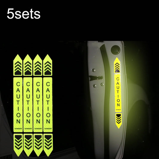 5sets Car Opening Door Anti-Collision Safety Warning Reflector, 5sets Fluorescent Green, 5sets Diamond White, 5sets Diamond Red, 5sets Diamond Blue, 5sets Diamond Yellow