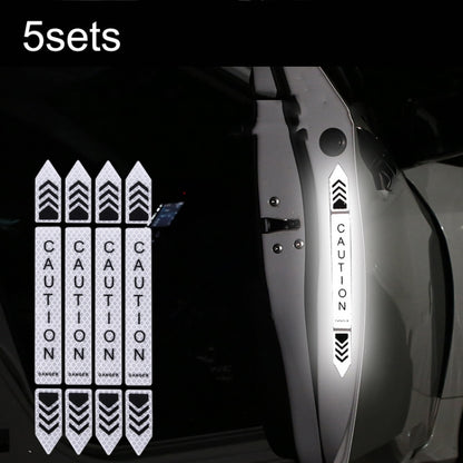 5sets Car Opening Door Anti-Collision Safety Warning Reflector, 5sets Fluorescent Green, 5sets Diamond White, 5sets Diamond Red, 5sets Diamond Blue, 5sets Diamond Yellow