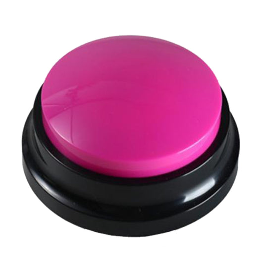 Pet Communication Button Dog Vocal Box Recording Vocalizer, Style: Recording Model, Rose Red, Pink, Yellow, Lake Blue, White, Dark Blue, Light Blue, Green, Purple, Red, Orange