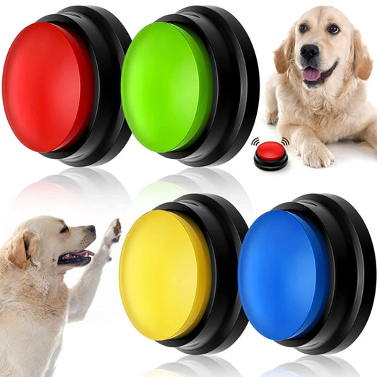 Pet Communication Button Dog Vocal Box Recording Vocalizer, Style: Recording Model, Rose Red, Pink, Yellow, Lake Blue, White, Dark Blue, Light Blue, Green, Purple, Red, Orange