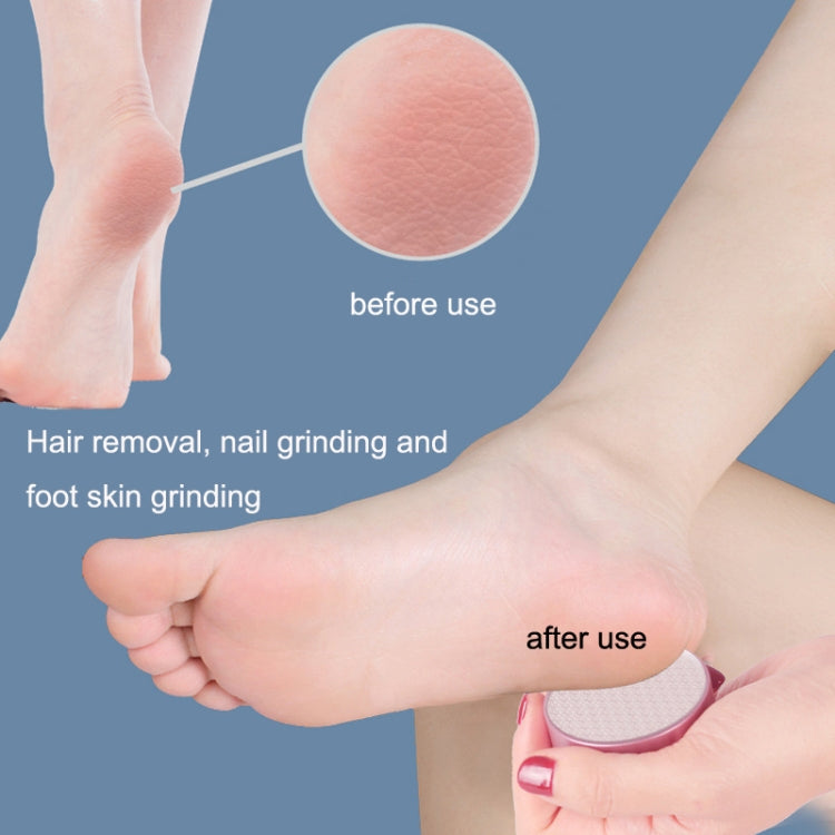 2pcs Manual Compact and Portable Double-sided Nano Hair Removal Foot Scrubbers, Foot Scrubbers Rose Gold, Foot Scrubbers Green, Foot Scrubbers Grey, Foot Scrubbers Blue, Foot Scrubbers Purple