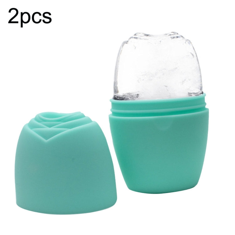 2pcs L-03-01 Face Ice Apparatus Massage Ice Roller Beauty Makeup Silicone Face Ice Tray, Makeup Rose Red, Makeup Olive Green With Hole, Makeup Vitality Orange With Hole, Makeup Charm Purple With Hole, Makeup Blue With Hole, Makeup Rose Red With Hole���...