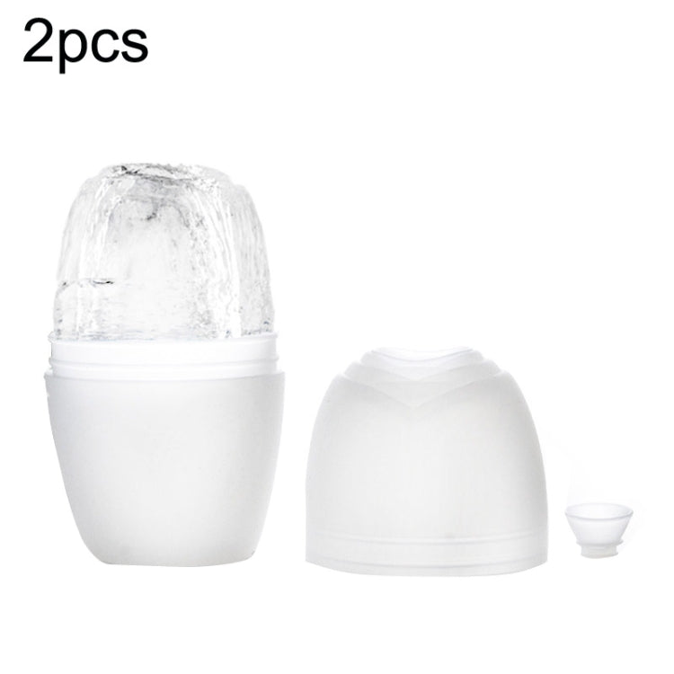 2pcs L-03-01 Face Ice Apparatus Massage Ice Roller Beauty Makeup Silicone Face Ice Tray, Makeup Rose Red, Makeup Olive Green With Hole, Makeup Vitality Orange With Hole, Makeup Charm Purple With Hole, Makeup Blue With Hole, Makeup Rose Red With Hole���...